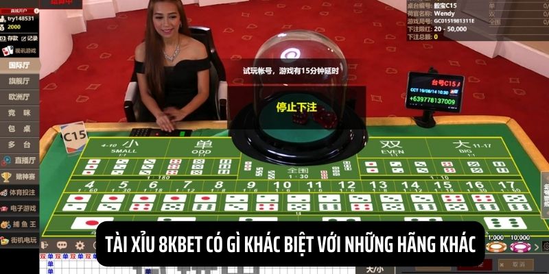 Điểm khác biệt của tài xỉu 8KBET với những nơi khác